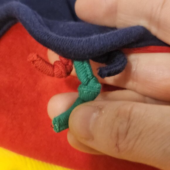 VTG Y2K Baby Einstein Sensory Blanket Tummy Time Mat Red Blue Green Yellow Velou - Picture 7 of 9